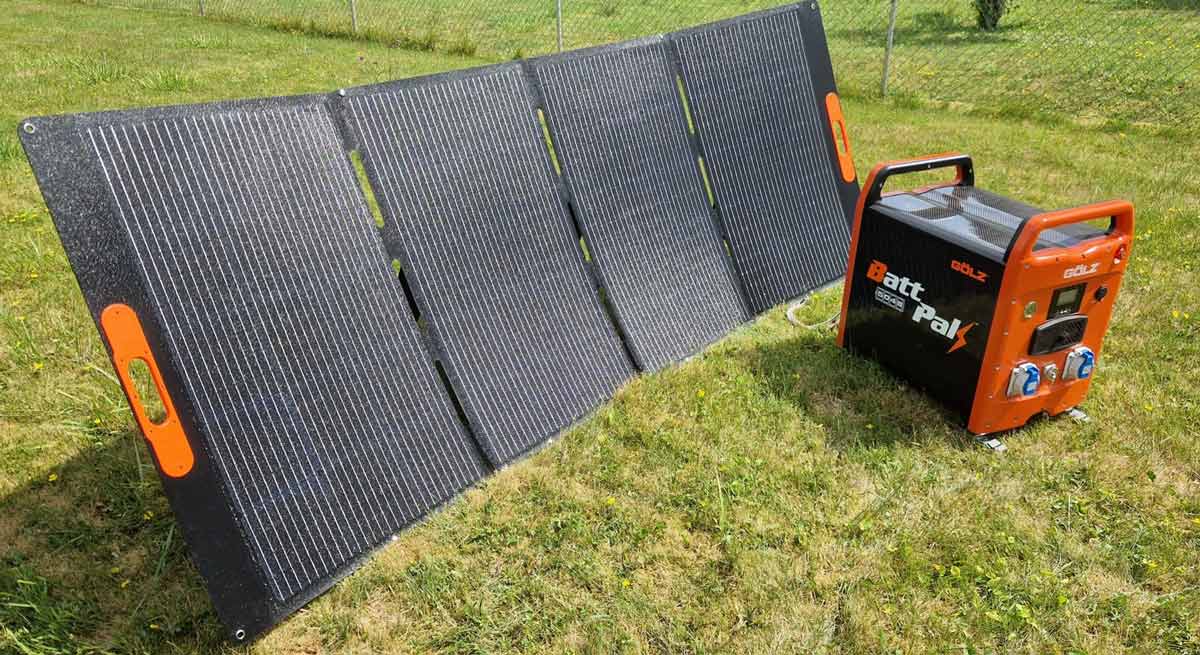 Solarpanel mit Battpak 5048 400W