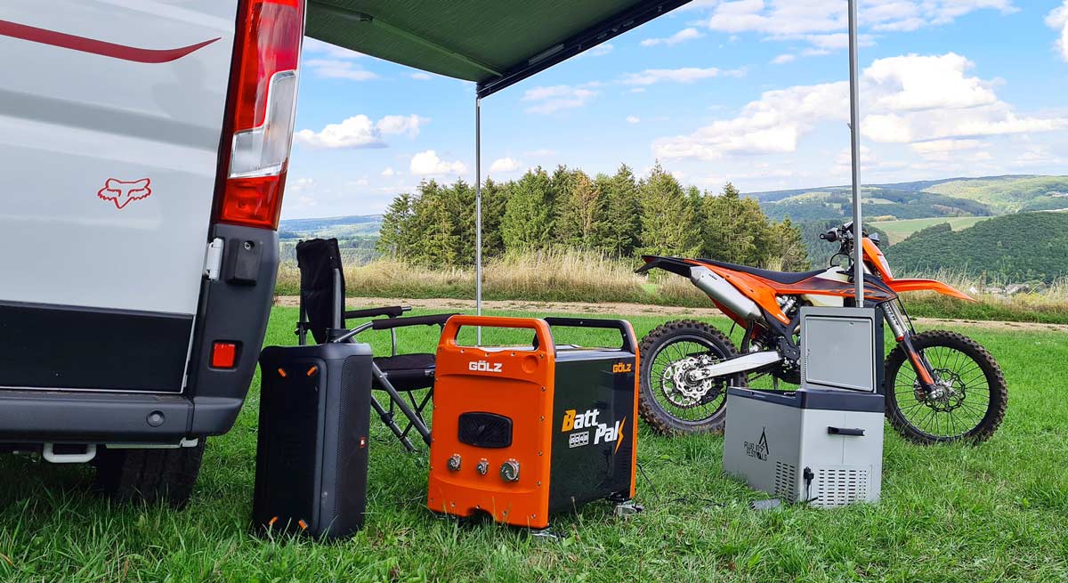 Energie beim Camping mit dem Battpak 5048